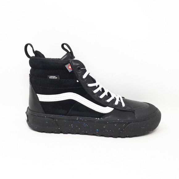 Vans Sk8-Hi MTE 2 Waterproof Hiking Boot Shoe Sneaker Womens 8 US Black Glitter - Picture 1 of 12